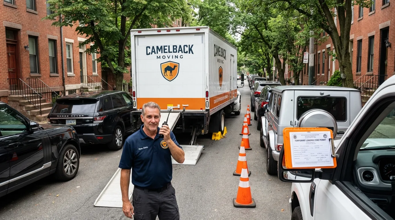 City street loading permit setup in Shrewsbury, NJ